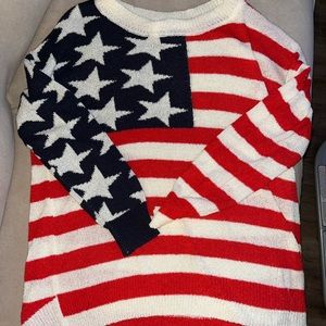 American Flag Sweater